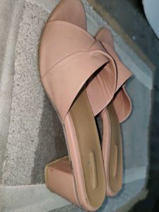 Blush Pink Criss-Cross Mules