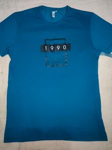 Teal Blue T Shirt For Men