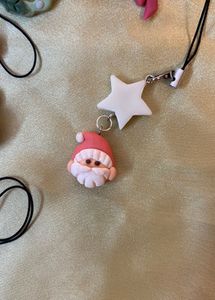 Santa With A White Star Charm