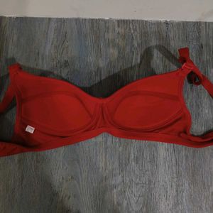 Red Padded Bra