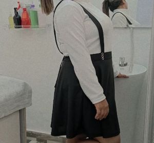 Black Skirt with Straps