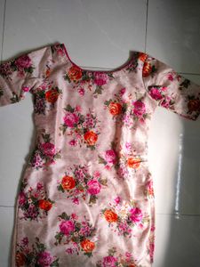 Beautiful Floral Printed Kurti For Women