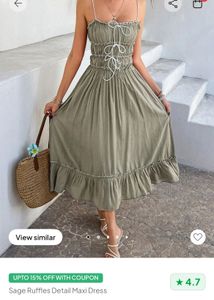 Newme Sage Ruffle Dress