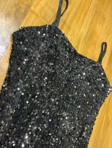 Black Sequence Bodycon Dress