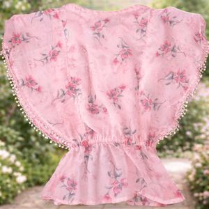 Floral Pink Peplum Top