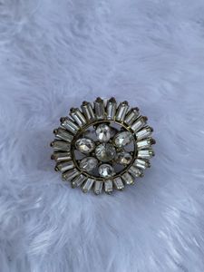Statement Ring with Crystals