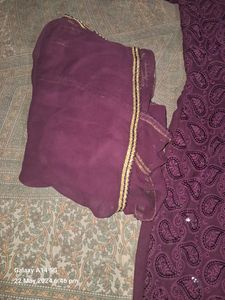Purple Kurta Set Wid Dupatta 💜