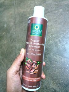 Organic Hair Strengthening Shampoo,Hair Re-Growth With Coffee Extract