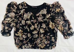 Floral Puff Sleeve Top