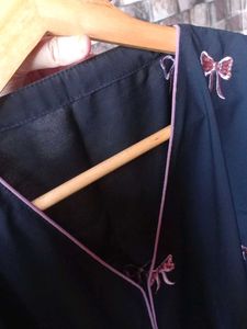 Z Black Stone Work Abaya Xl Size Unused
