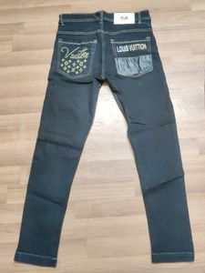LV Jeans Black Denim Pants