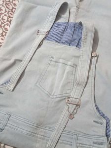 Short Skirt Denim Dungarees