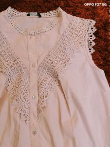 Cotton Shirt With Laces