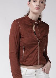 Madame Biker Jacket Brown Women Suede