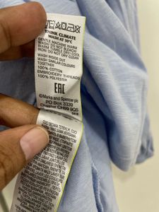 💙☁️ M&amp;S Azure Breeze Top: Pure Cotton Comfort!