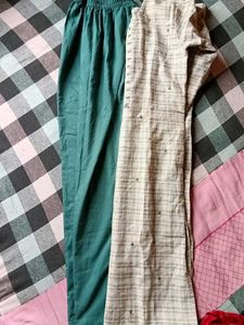 Elegant Embroidered Plaid Kurti Set