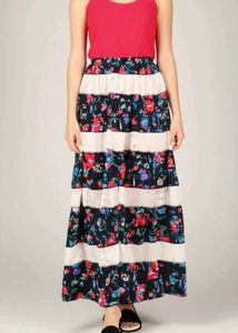 Floral Long Skirt