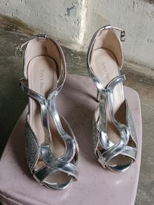 TOTE&#39;S GALLORE Stylish Silver Heel(39)