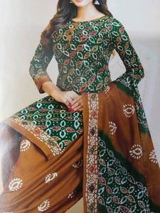 Pure Cotton Green Batik Special