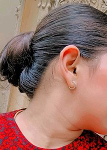 Small silver hoops
