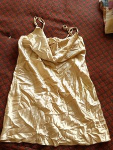 Satin Cowl Neck Slip Dress