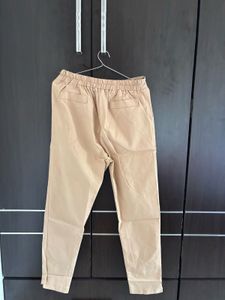 Beige Casual Pants