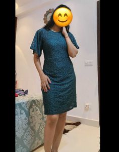 Lace Love Mini Green Dress