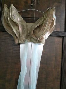 Turquoise &amp; Gold Lehenga