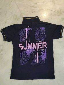 Navy Blue Polo T-Shirt