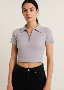 lavender ZARA Crop Top