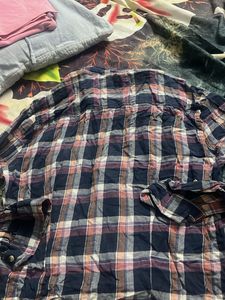 check crop shirt