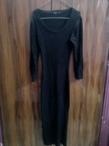 Black Bodycon woolen Dress