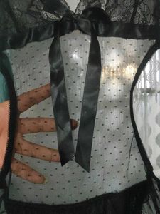 Black Lace Lingerie Bodysuit