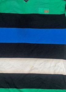 T-Shirt V Neck Full Sleeves