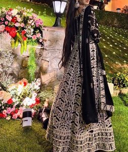 Black 2piece Embroidered