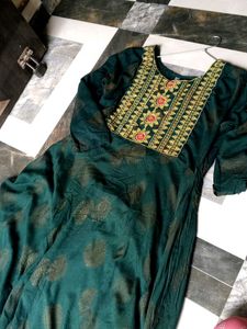 Embroidered Green Tunic