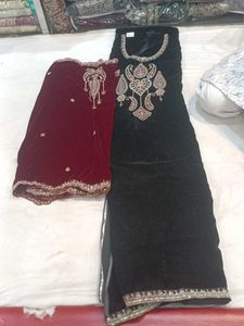 Elegant Velvet dress material