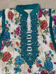 Floral Embroidered Suit Set