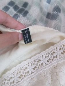 Zara Off White Mini Dress