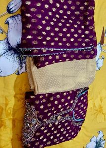 Purple Embellished Kurta Sets