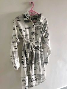 Printed Shirt Dress