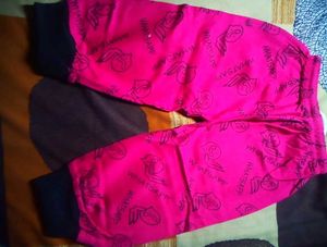 Dark Pink Cotton Lower For Baby Girl