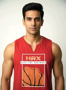 Red HRX Graphic Tank