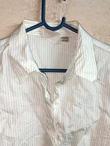Ladies Formal Shirt Top Stripped