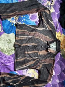 newme mesh shirt top