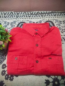 Red Clr Shirt For Men