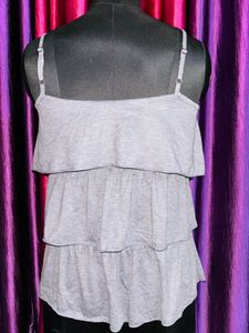 Strap Grey Top