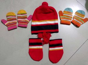 Striped Knit Beanie Hat with low price