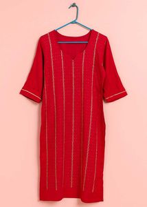 Pink & Gold Embellished Kurti