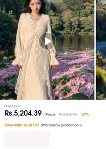 korean fur White Dress